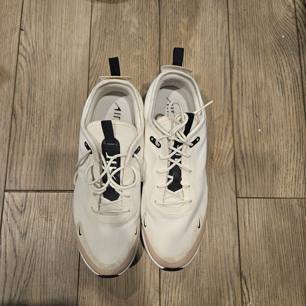 NIKE Womens Cream and Black Athletic Shoes - Size 11